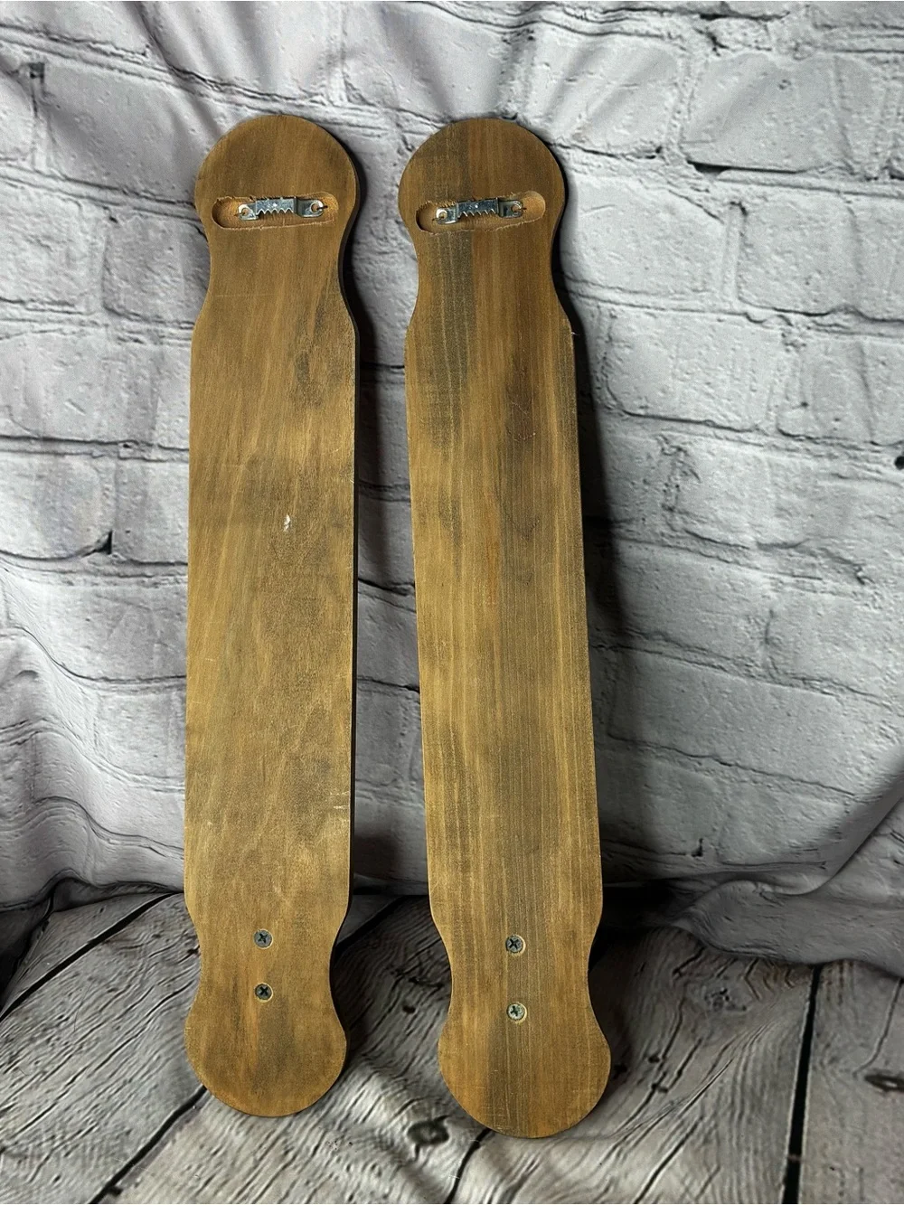 2 Vtg Grandmacore Wood Harvest Wheat Grain Etched Candle Holders Wall Sconces